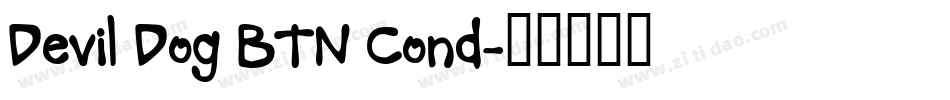 Devil Dog BTN Cond字体转换